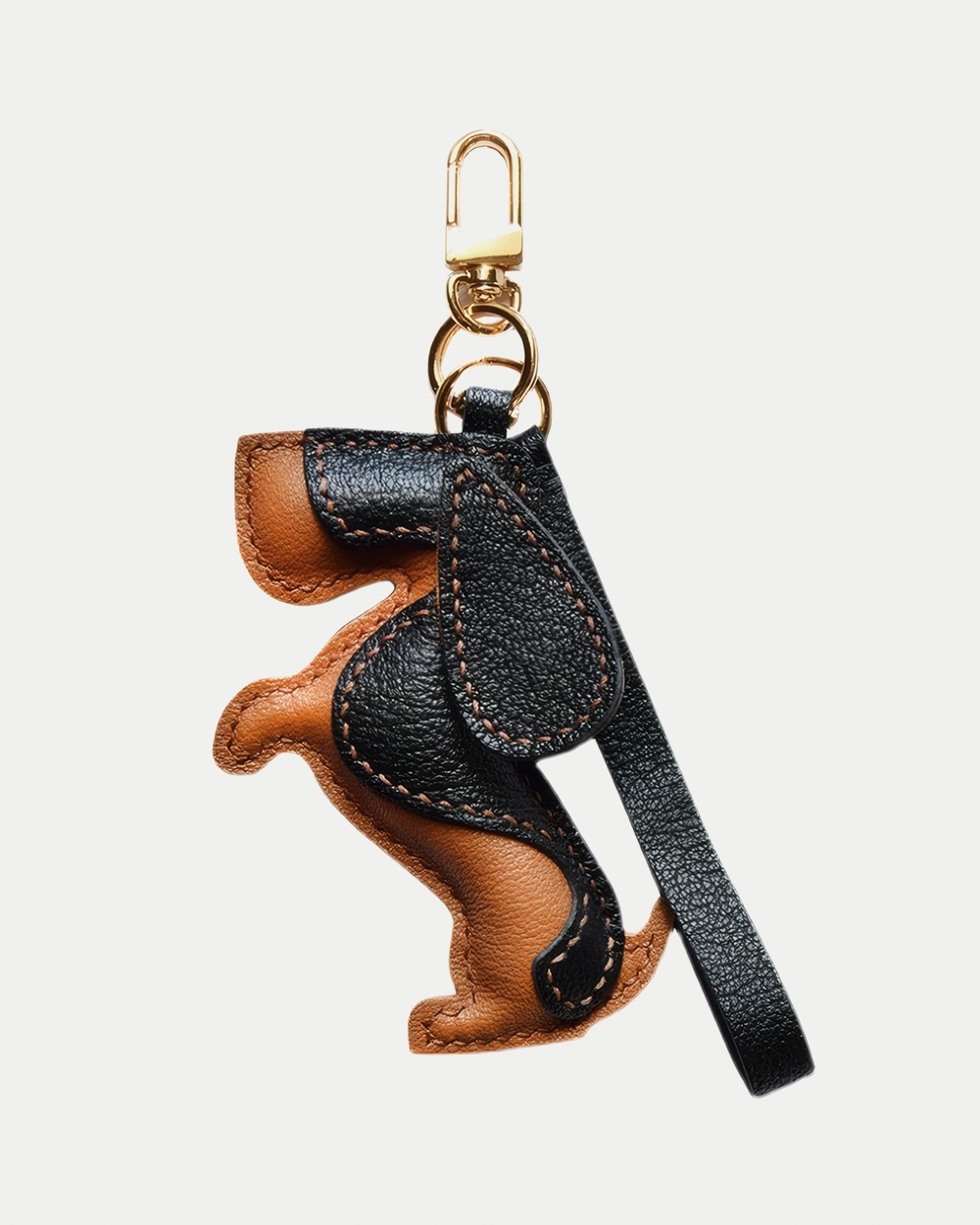 Basset Hound Bag Charm - Handcrafted Leather Favorite AZEKA