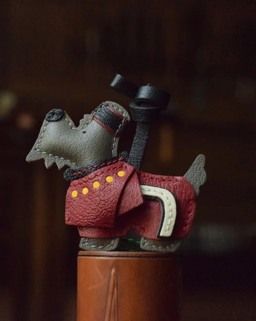 Vintage British Dog Bag Charm