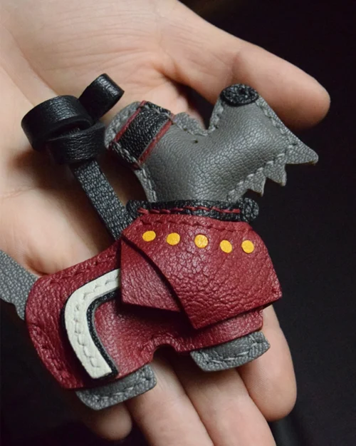 Vintage British Dog Bag Charm