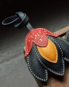 Black Tulip Bag Charm