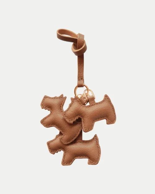 dog bag charm, leather dog keychain, handmade dog bag charm, animal bag accessory, dog leather keychain, car key accessory