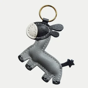 Donkey Bag Charm handcrafted from premium leather. Hand-stitched over three days and gift boxed for bags, keys, or car keys.