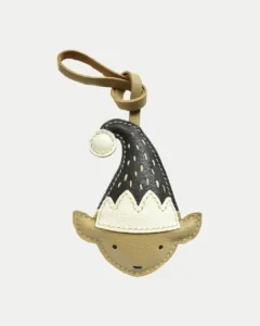 elf bag charm Handmade Leather Keychain