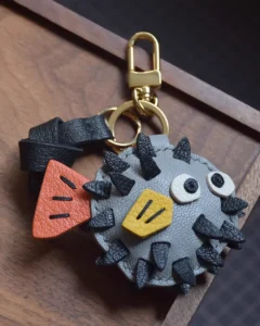 Whimsical Pufferfish Bag Charm