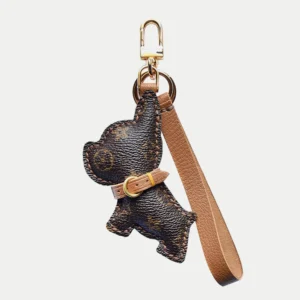 French bulldog bag charm handcrafted from premium leather, hand-stitched over three days and gift boxed for bags, keys, or car accessories.