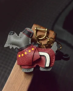 Vintage British Dog Bag Charm