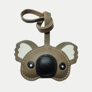 koala bag charm, leather koala keychain, handmade koala bag charm, animal bag accessory, koala leather keychain, car key accessory