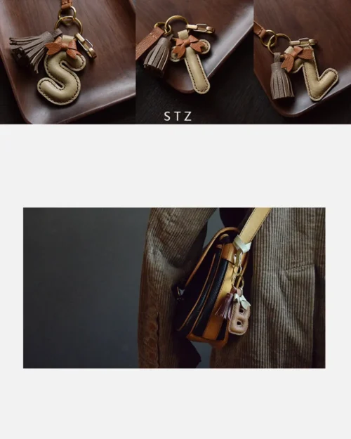 Personalized Letter Bag Charm