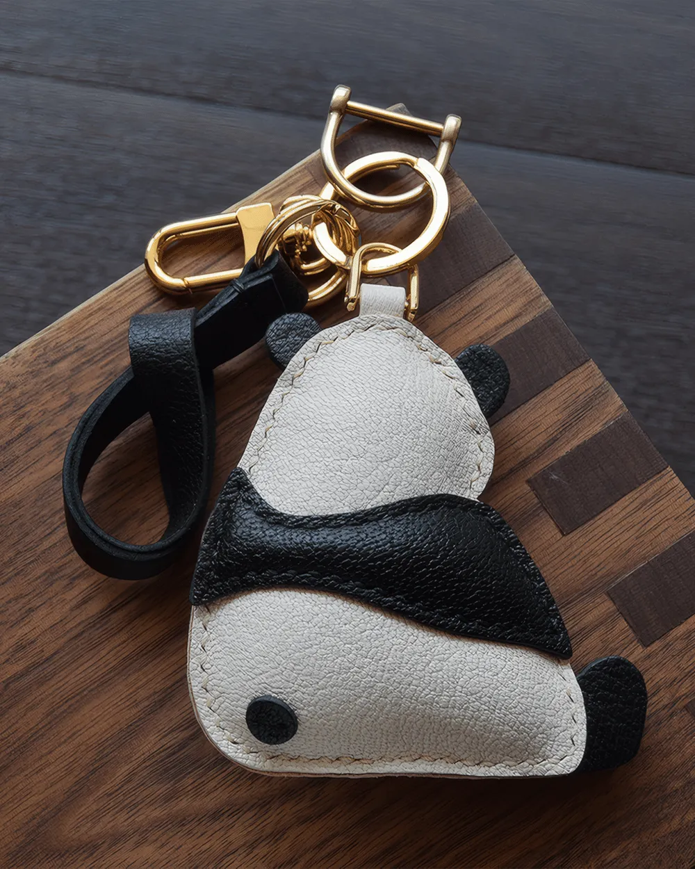 Panda Bag Charm Hand-stitched - Cute - AZEKA