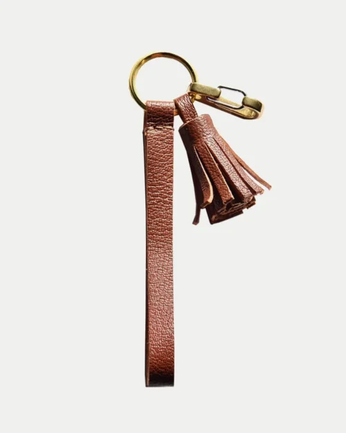 Leather Tassel Bag Charm