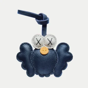 trendy cartoon bag charm, cartoon leather keychain, handmade cartoon leather charm, cartoon bag accessory, car key leather charm, gift ready leather accessory