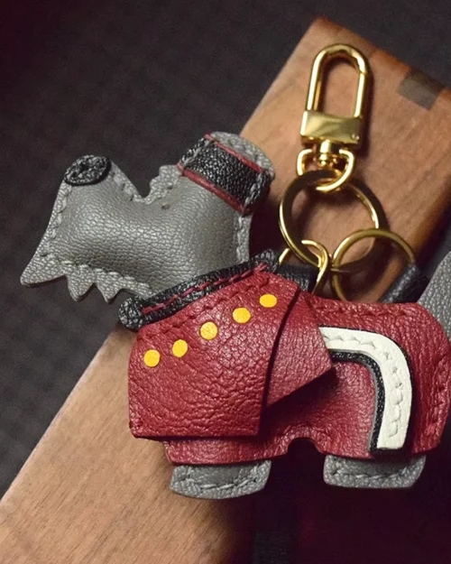 Vintage British Dog Bag Charm