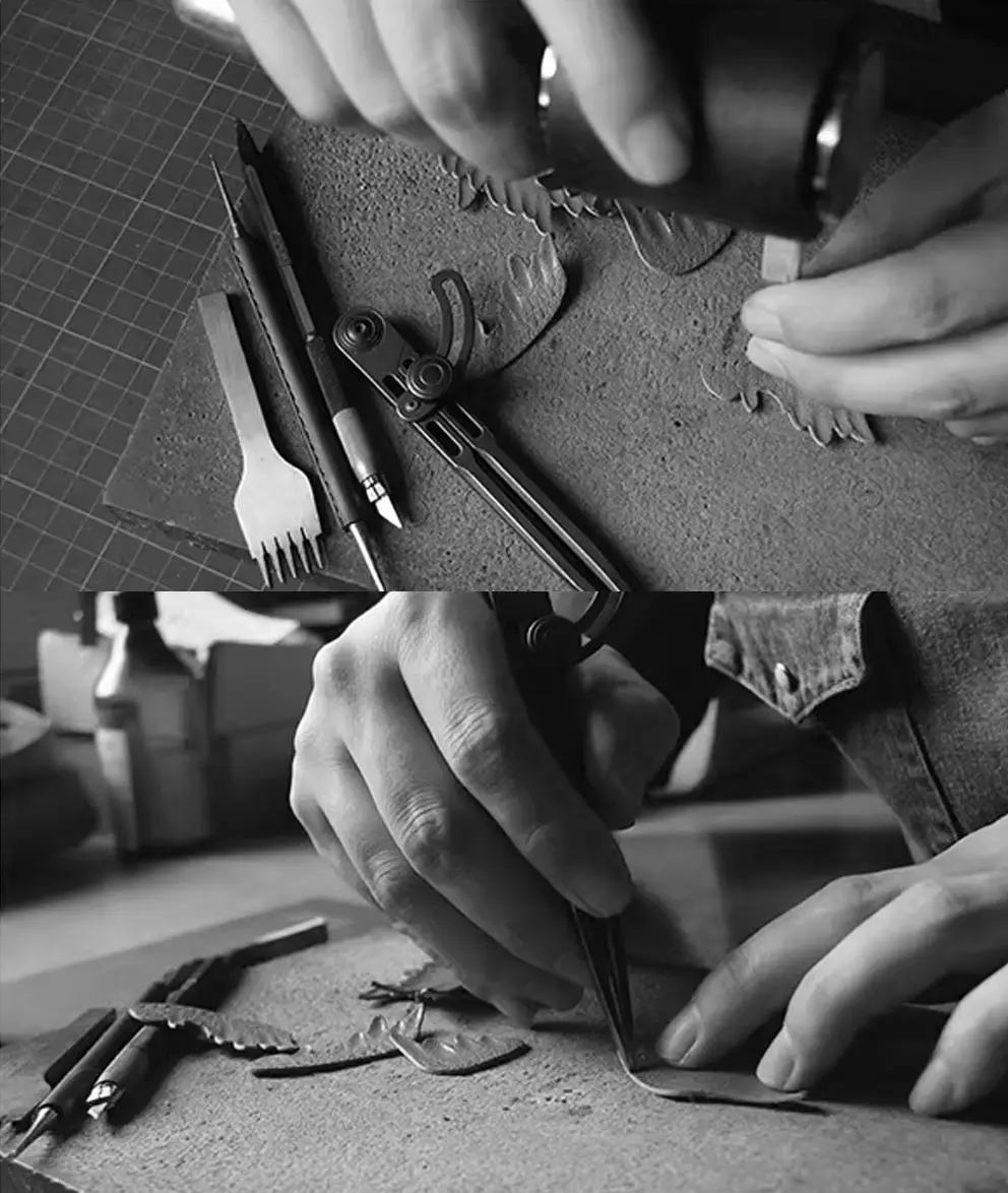 AZEKA - French sheepskin bag charm