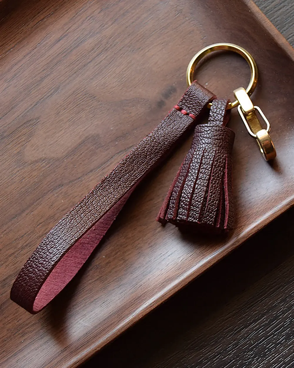 AZEKA-leather-tassel-bag-charm